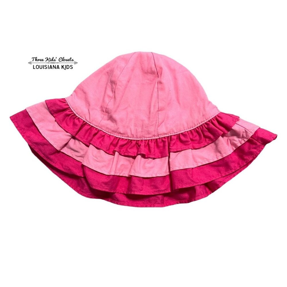 Gymboree 6-12m Pink Ruffle Sunhat Hat
